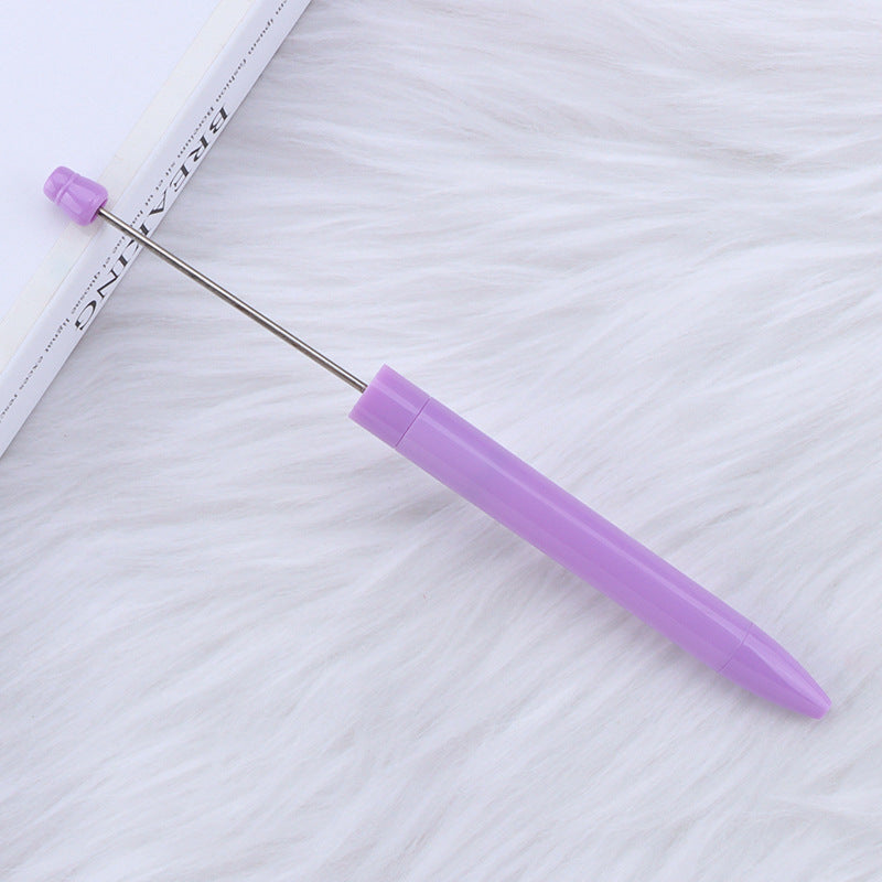 Wholesale 5pcs Beadable Pens Simple Plastic DIY Pen Office Supplies